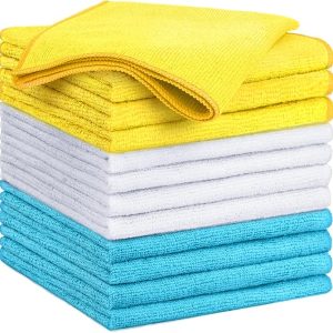 Microfiber Cleaning Cloth,12PK Reusable Cleaning Rags
